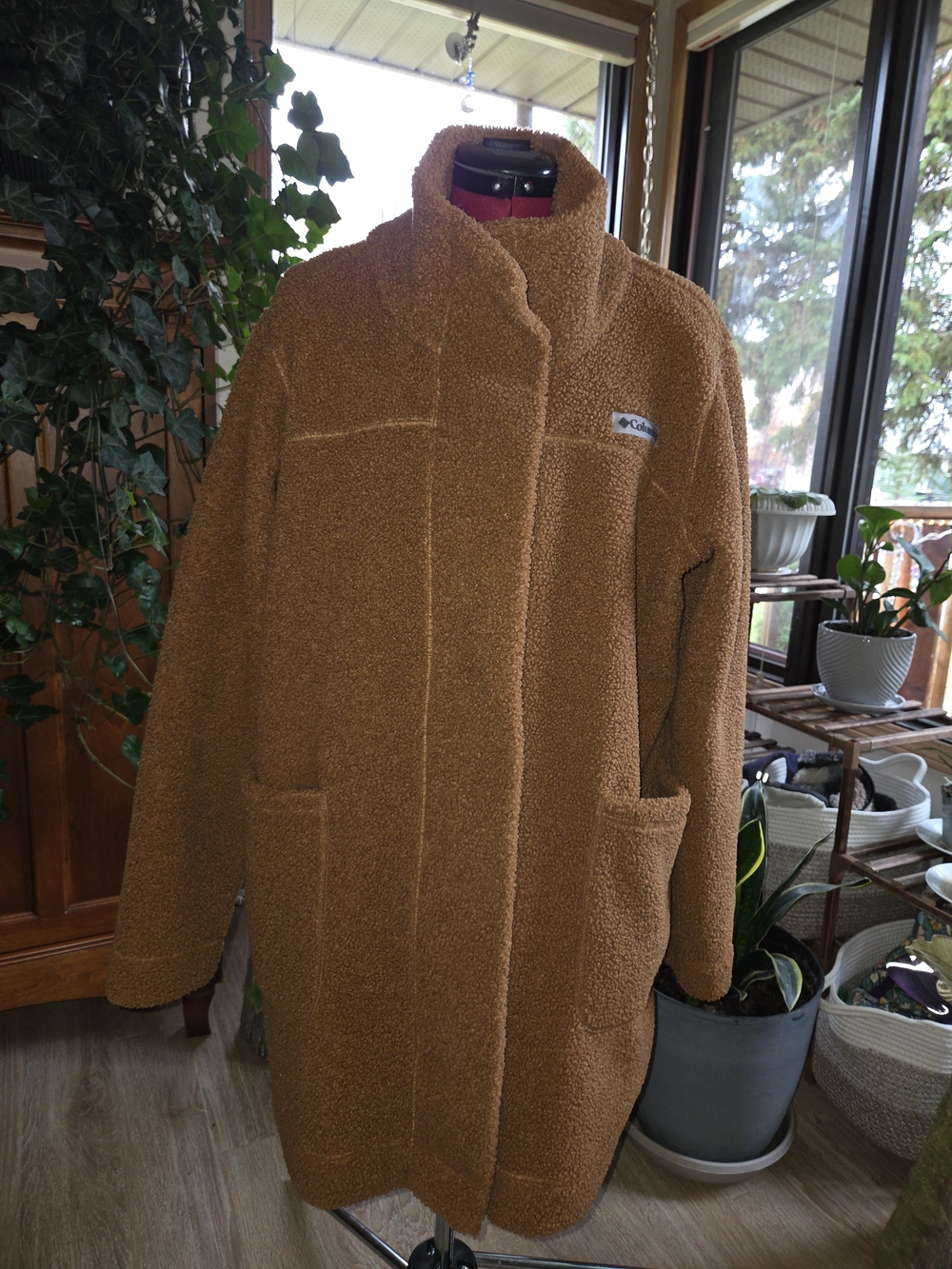Columbia Womens Teddy Fleece Coat in Camel Brown